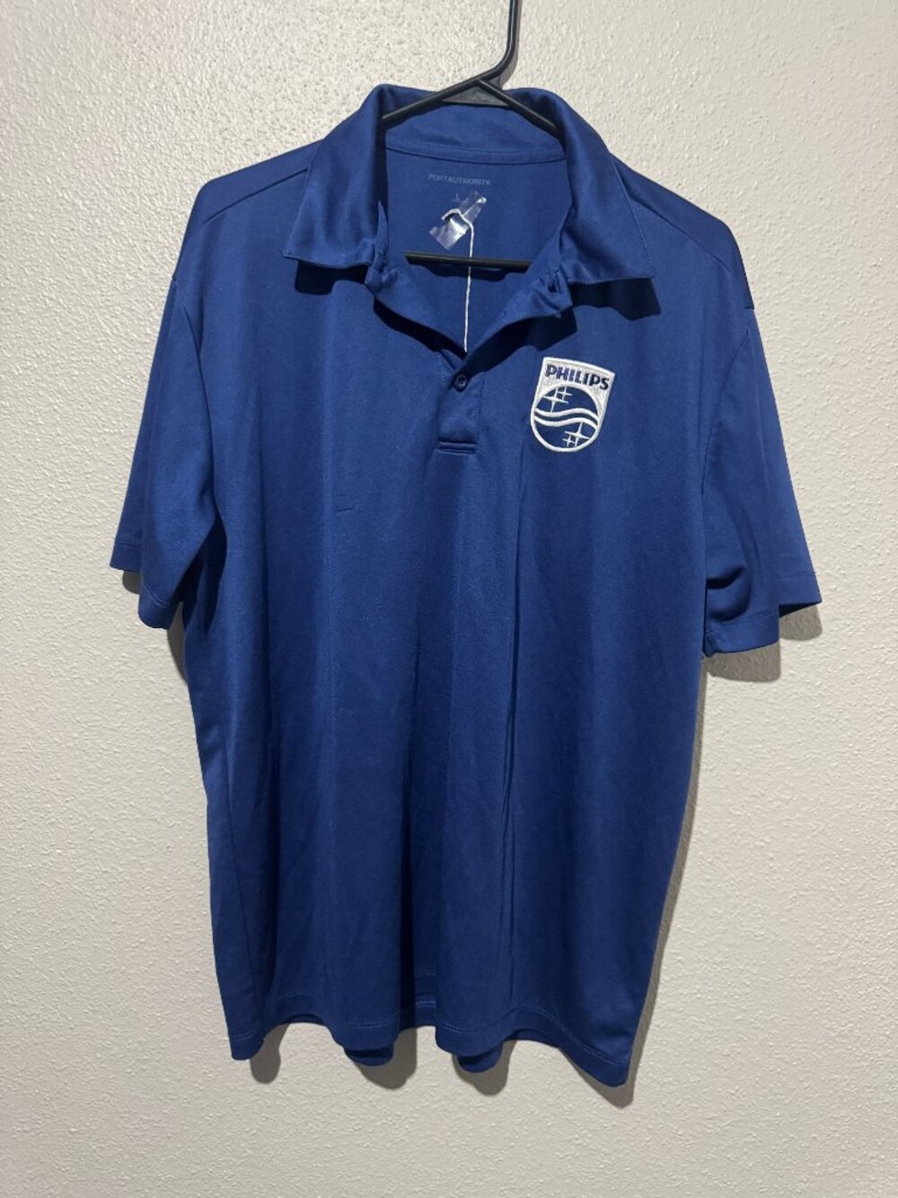 Philips Blue Port Authority short-sleeve polo shirt